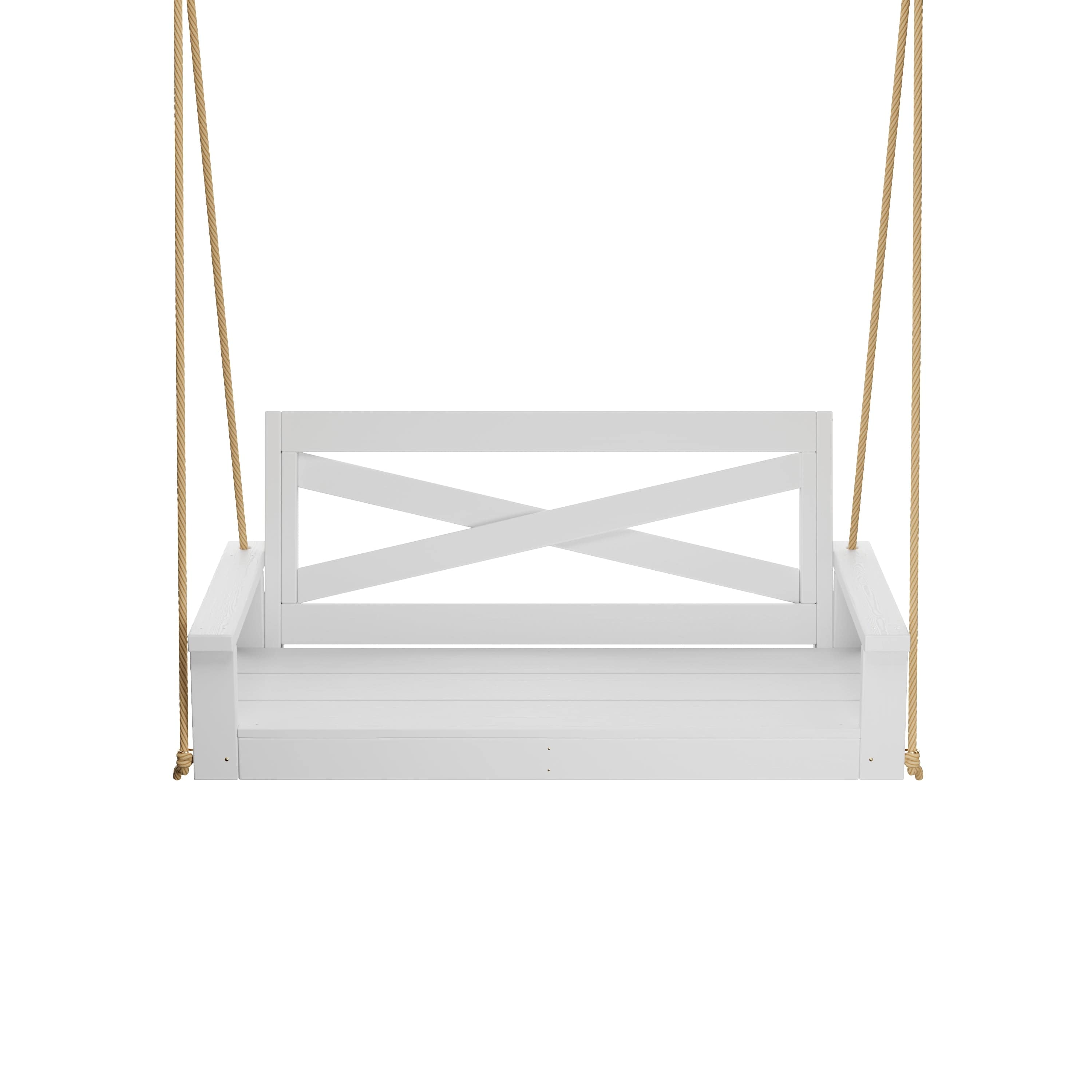 Porchgate Amish Heavy Duty 700 Lb 5-Foot Boardwalk Porch Swing - Pure White