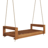 Breezy Acres The Lancaster Daybed Wooden Swing in Cedar Stain