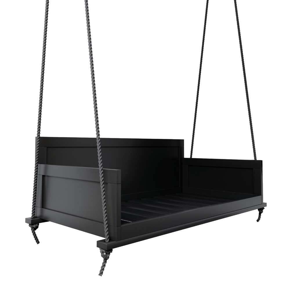 Amish Casual The Philly Daybed Swing in Tricorn Black