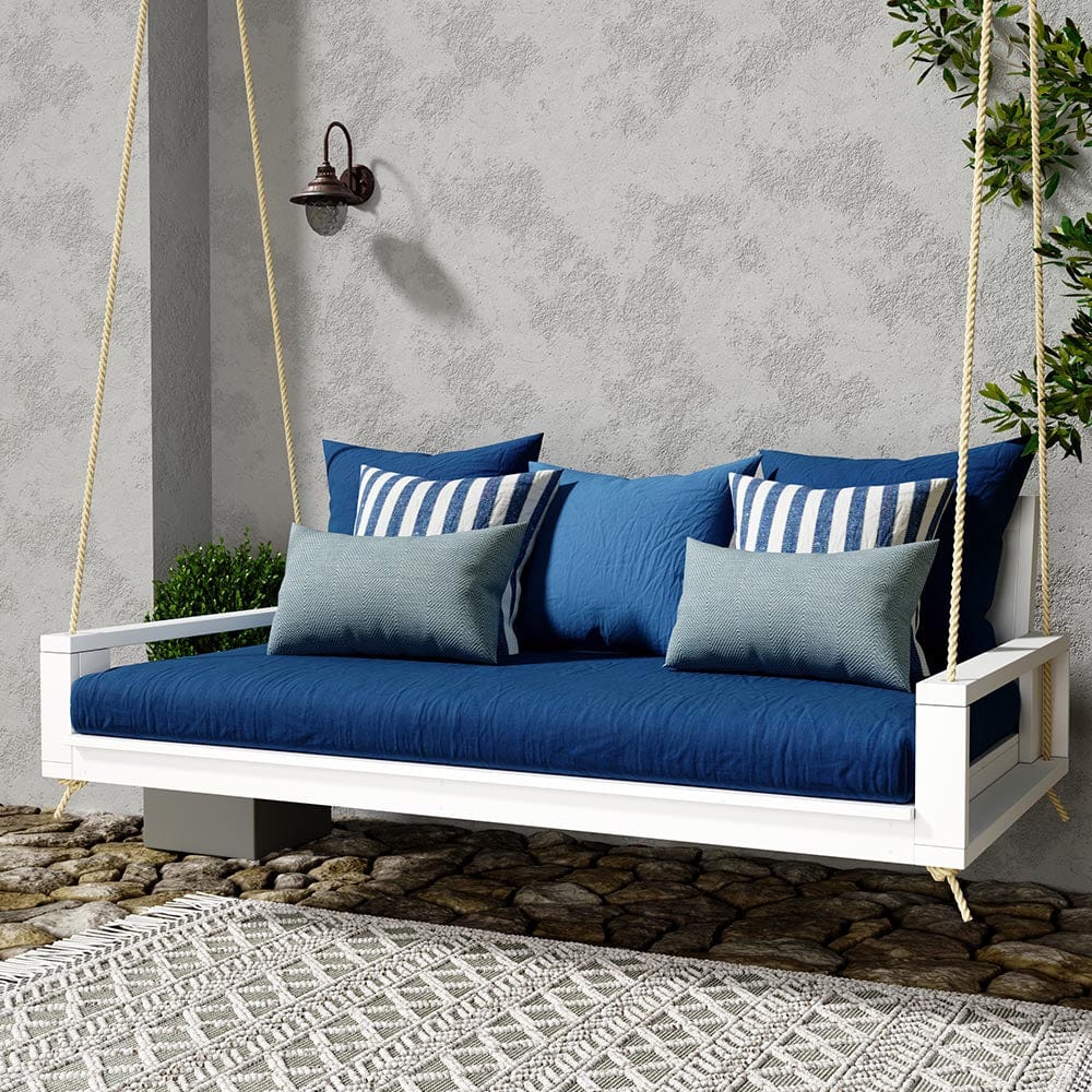 Outdoor Glider Belham Living Bigsby Resin Wicker Porch Swing With