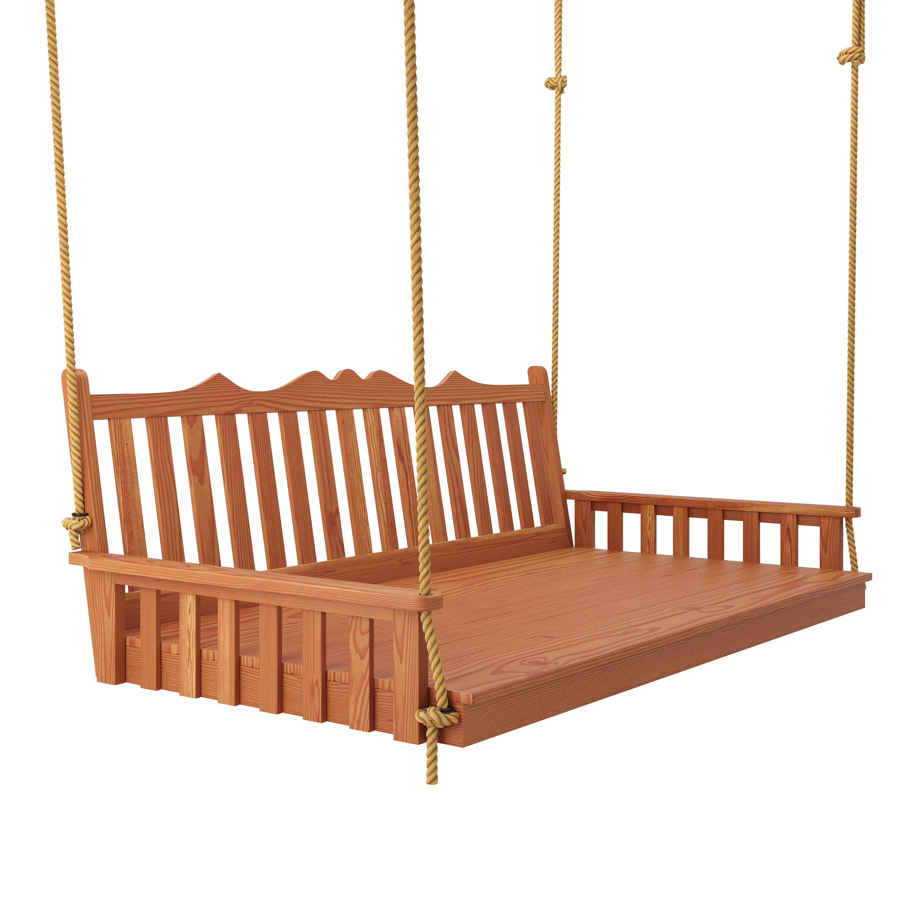 York Swing Bed in Mushroom Stain