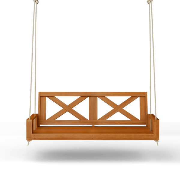 Amish Casual Malvern Porch Swing Bed, 5 Ft Cedar with Clearcoat