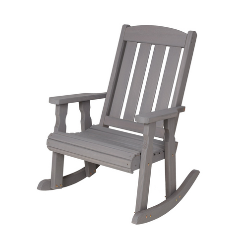 Wooden Mission Rocking Chair in Grey Stain
