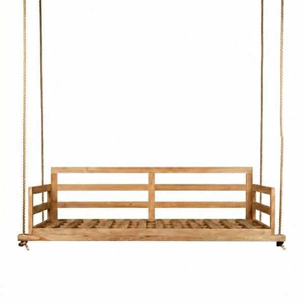 East Green Conrad Grade-A Teak Twin Porch Swing Bed