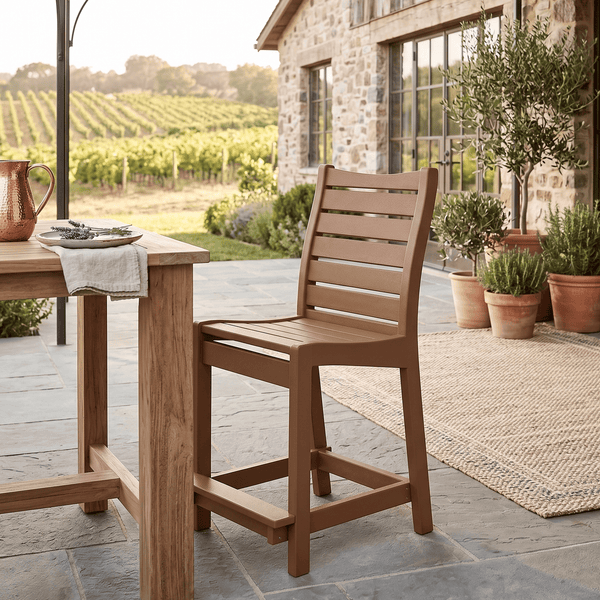 Berlin Gardens Bristol Outdoor Poly Lumber Counter Chair