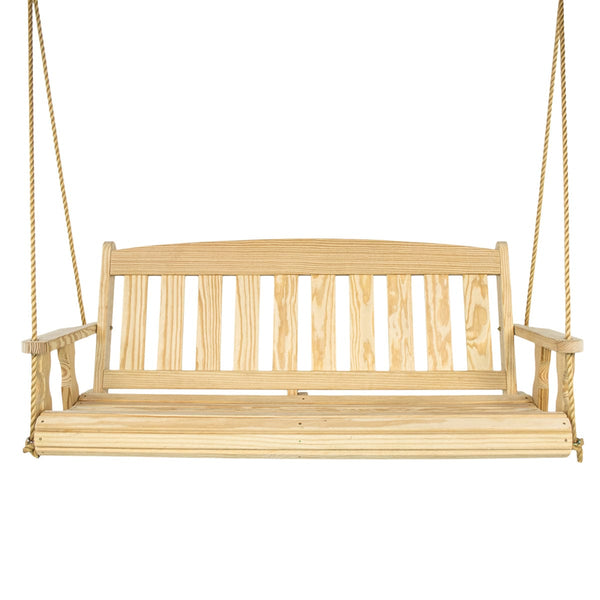 Amish Casual 4 Foot Unfinished Mission Porch Swing