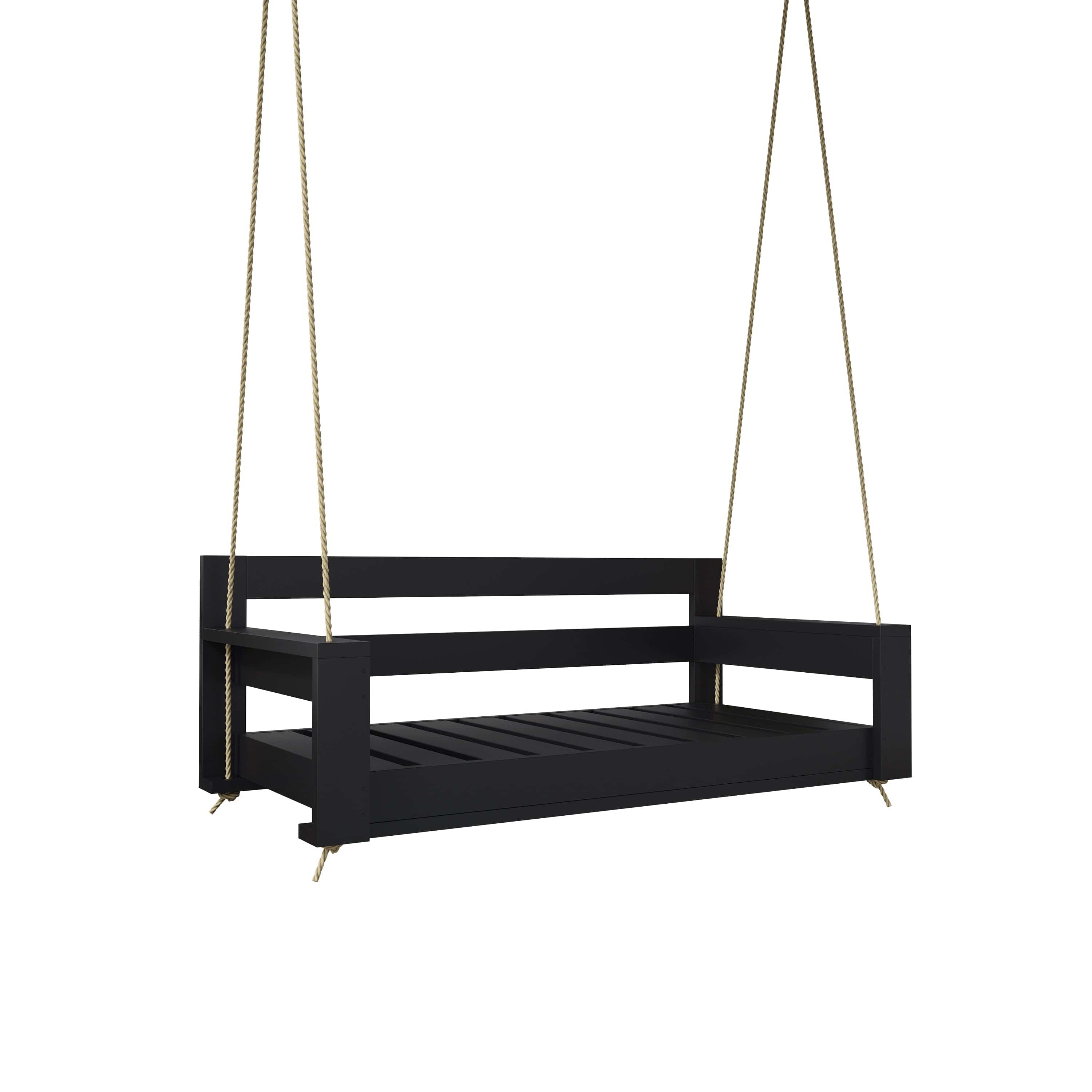 Amish Casual The Danville Daybed Swing, 5 Ft, Black Paint