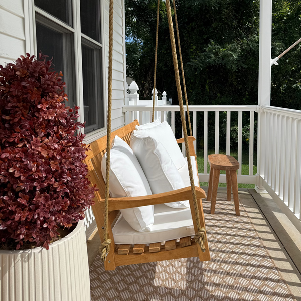 East Green Fairmont Grade-A Teak Porch Swing