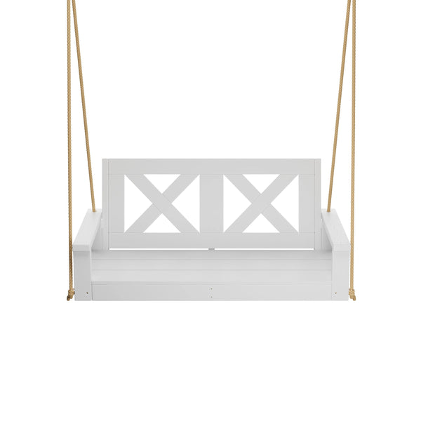 Porchgate Amish Heavy Duty 700 Lb 5-Foot Farmhouse Porch Swing - Pure White