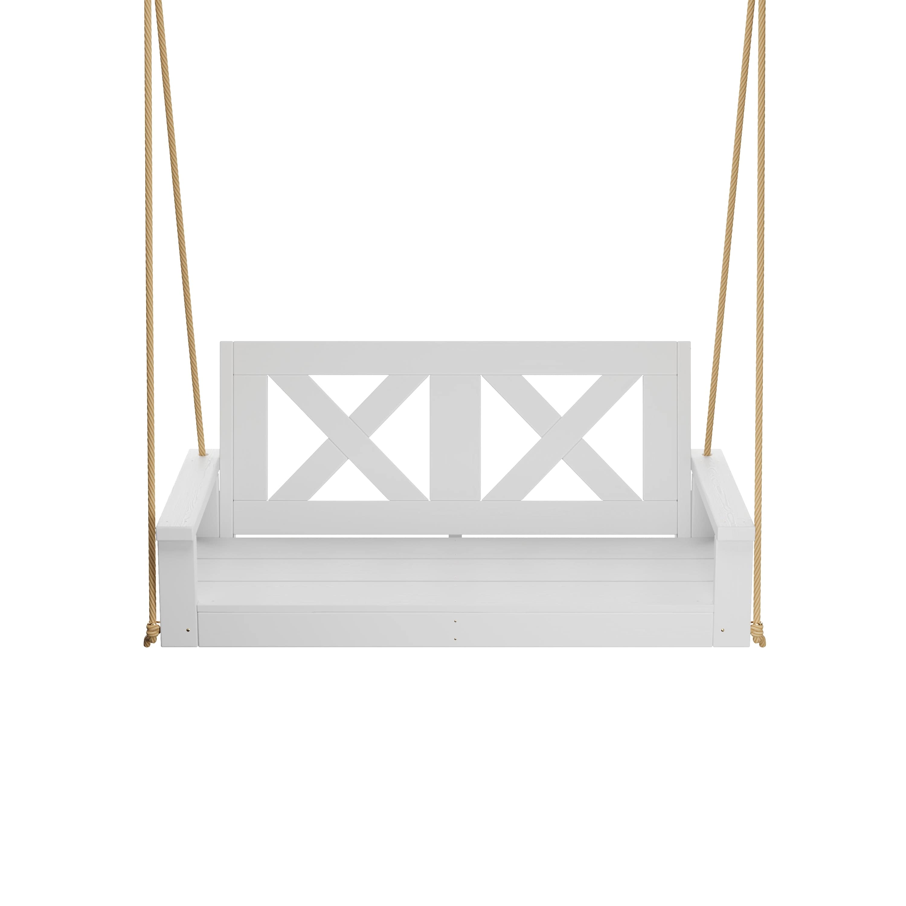 Porchgate Amish Heavy Duty 700 Lb 5-Foot Farmhouse Porch Swing - Pure White