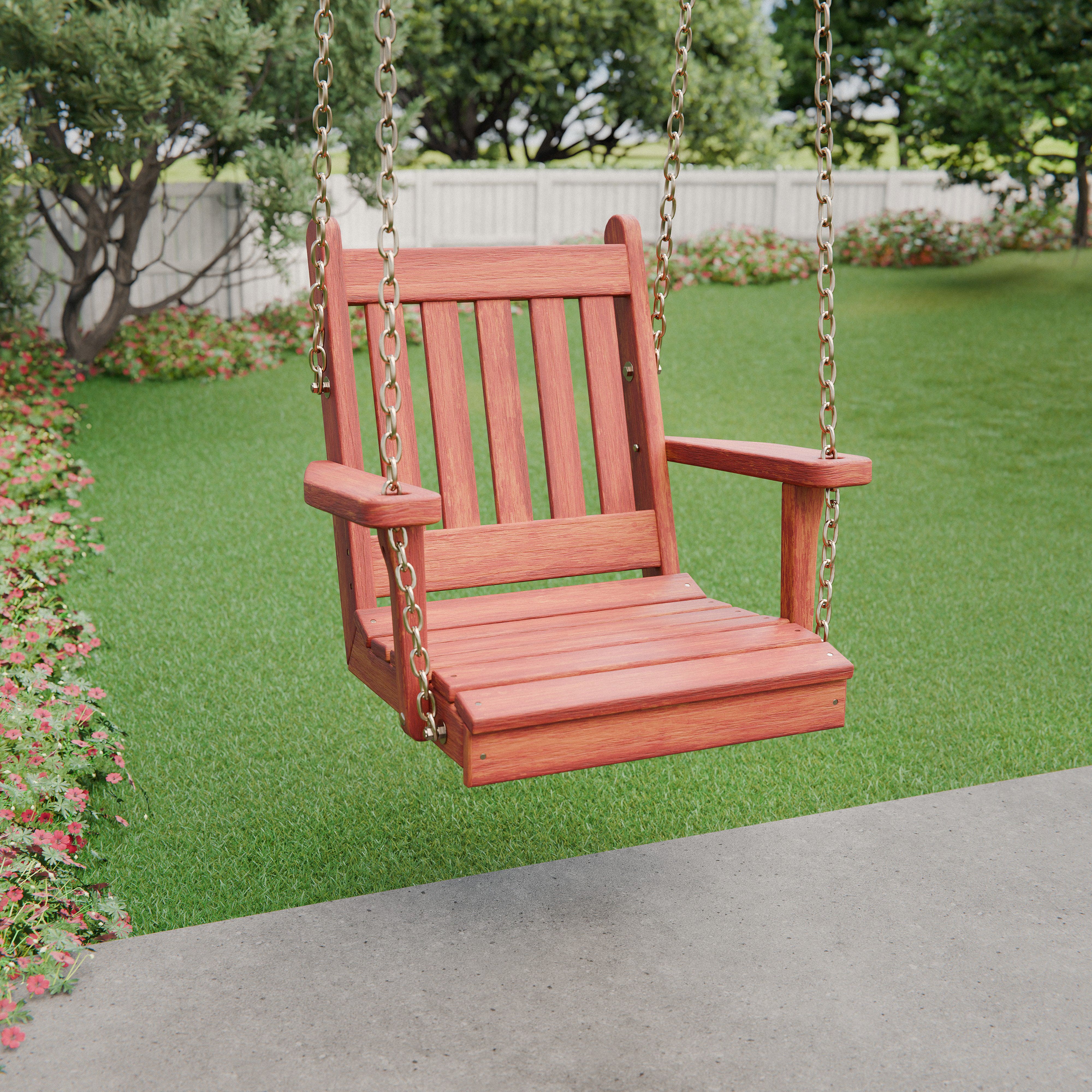 Keystone Amish Co. Franklin Red Cedar Swing Chair