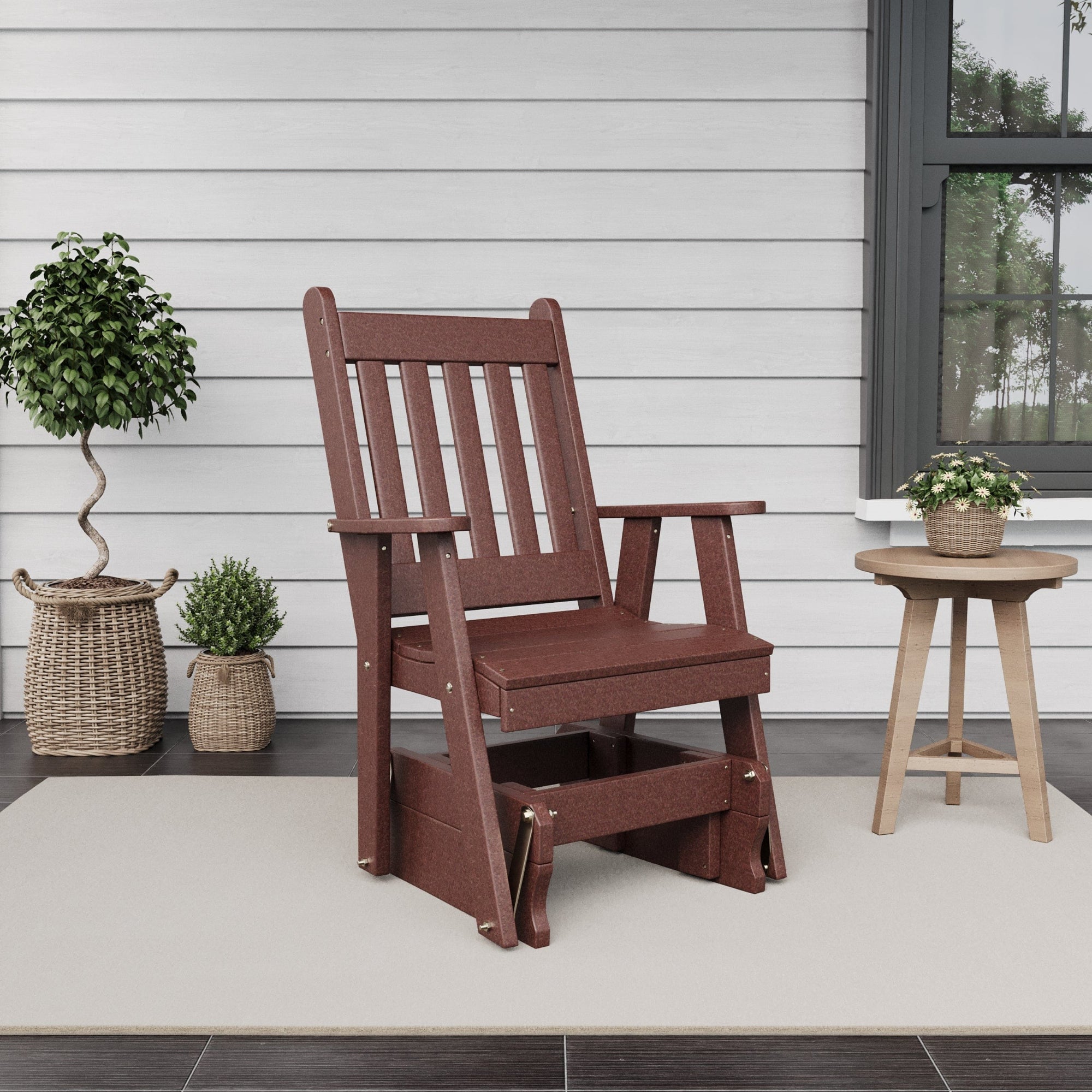 Keystone Amish Co. Franklin Recycled Plastic Glider Chair