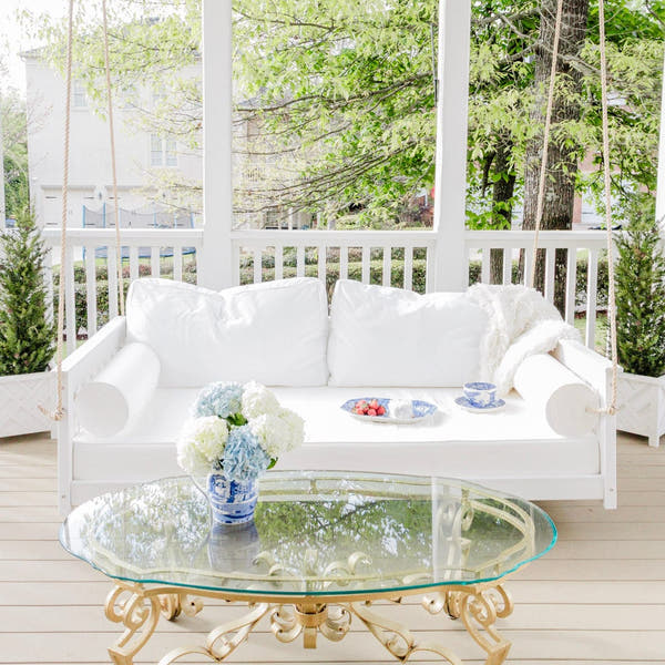 East Green Beckett Poly Composite Daybed Swing