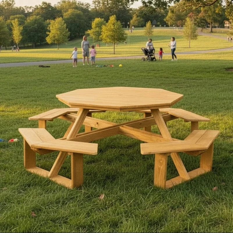 Keystone Amish Co. Pressure Treated Pine Octagon Picnic Table