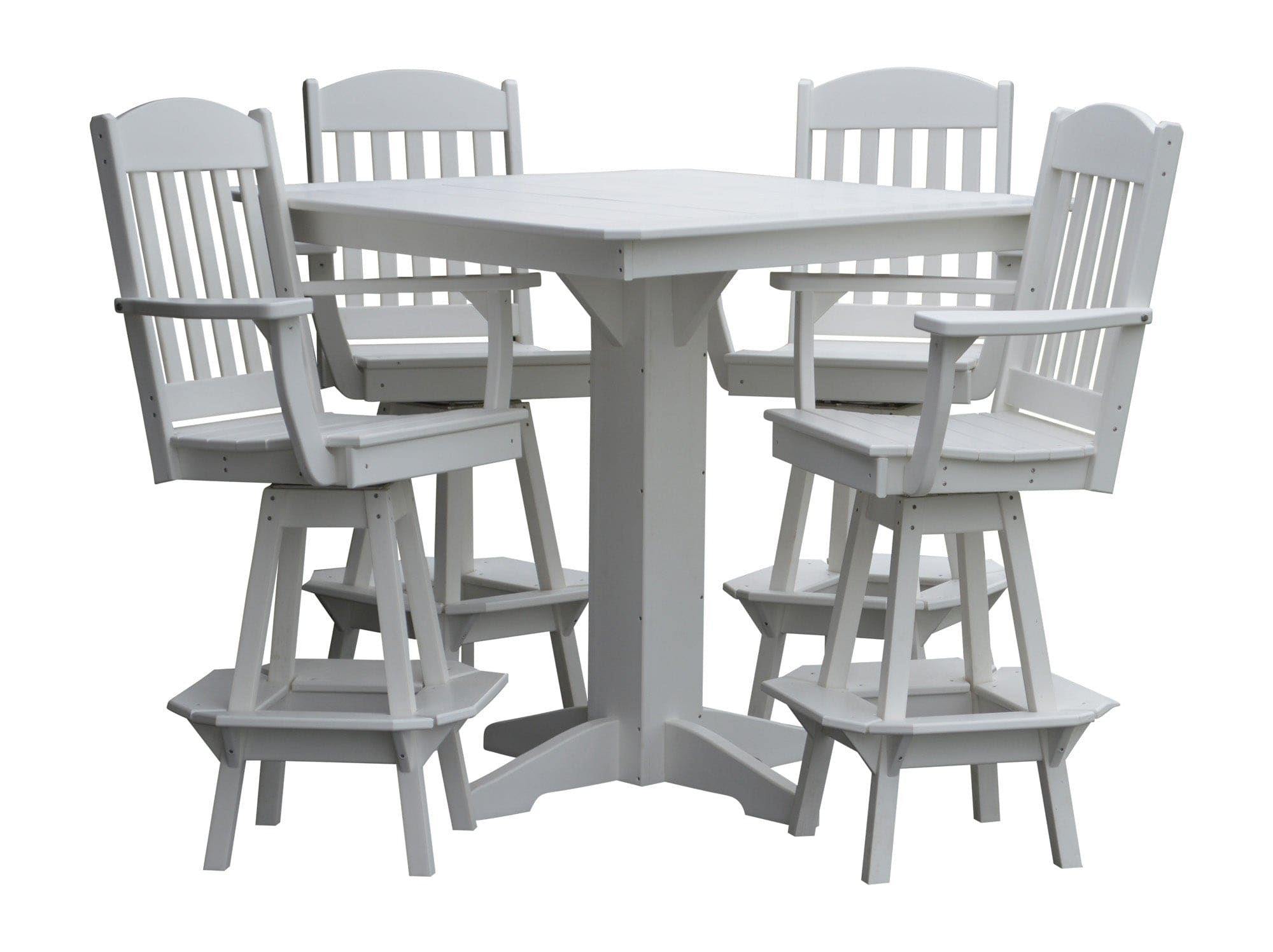 Keystone Amish Co. Classic 5-Piece Poly Bar Dining Set