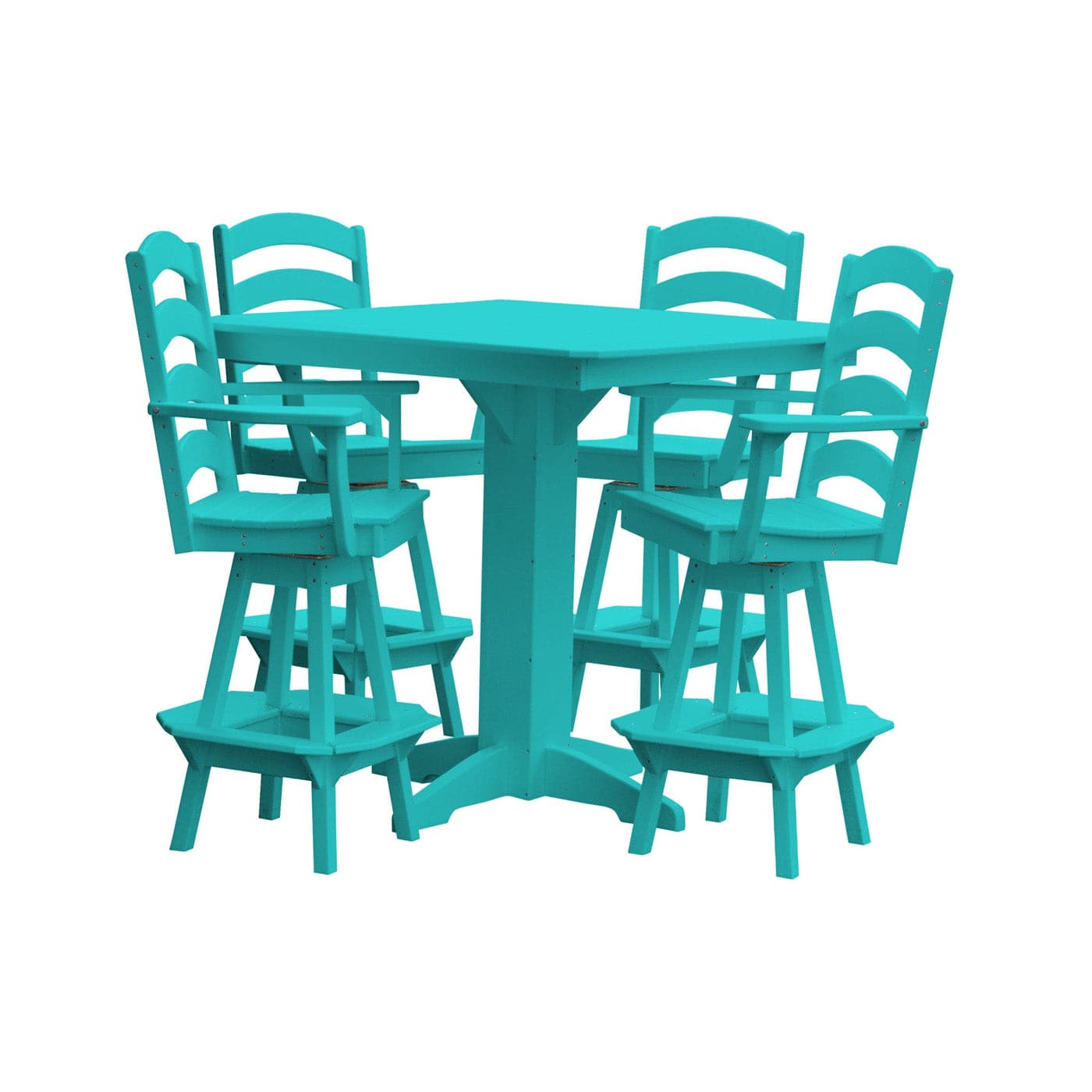 Keystone Amish Co. Josie 5-Piece Poly Outdoor Bar Dining Set