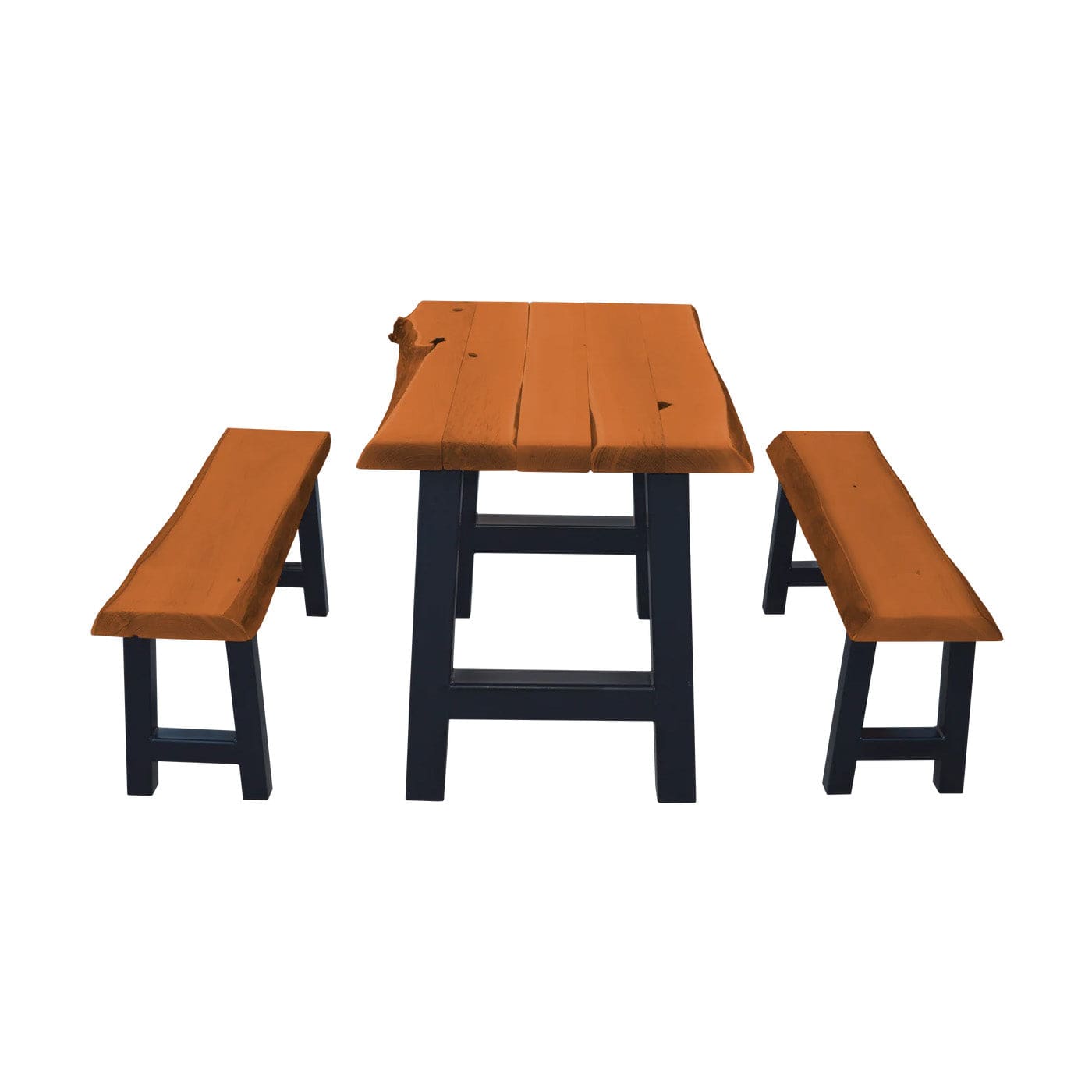 Keystone Amish Co. Elsmere Table with 2 Elsmere Benches