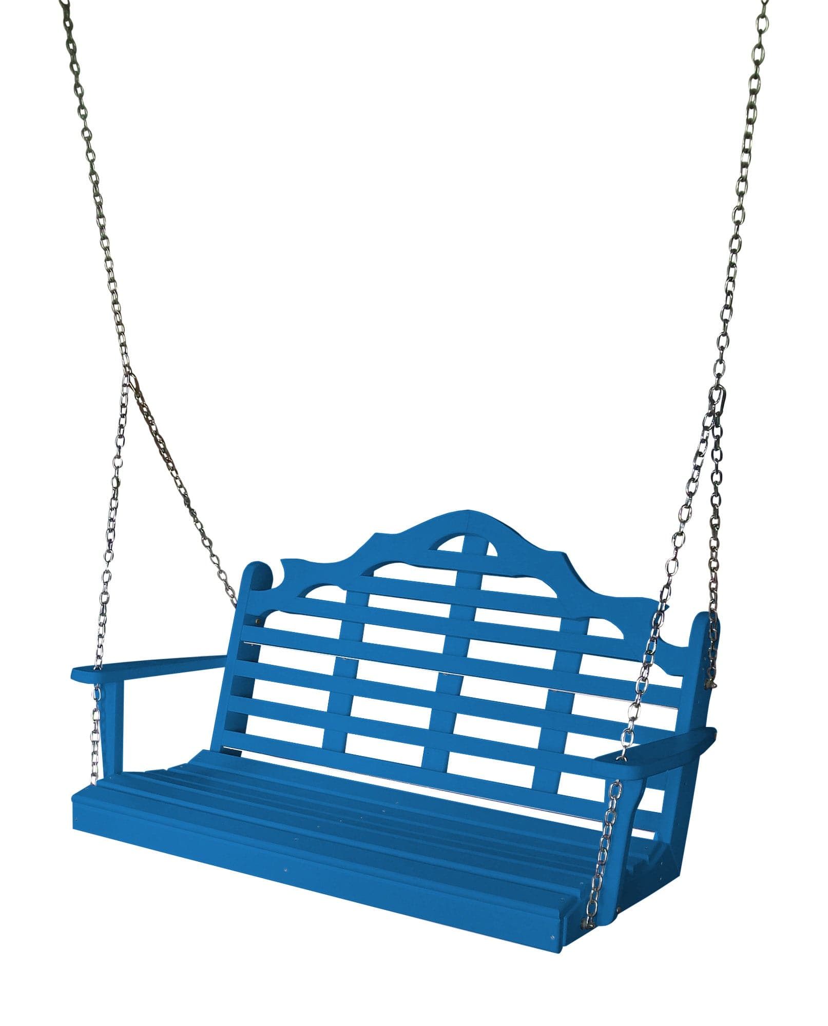 Keystone Amish Co. 4 Foot Milan Recycled Plastic Porch Swing, Blue