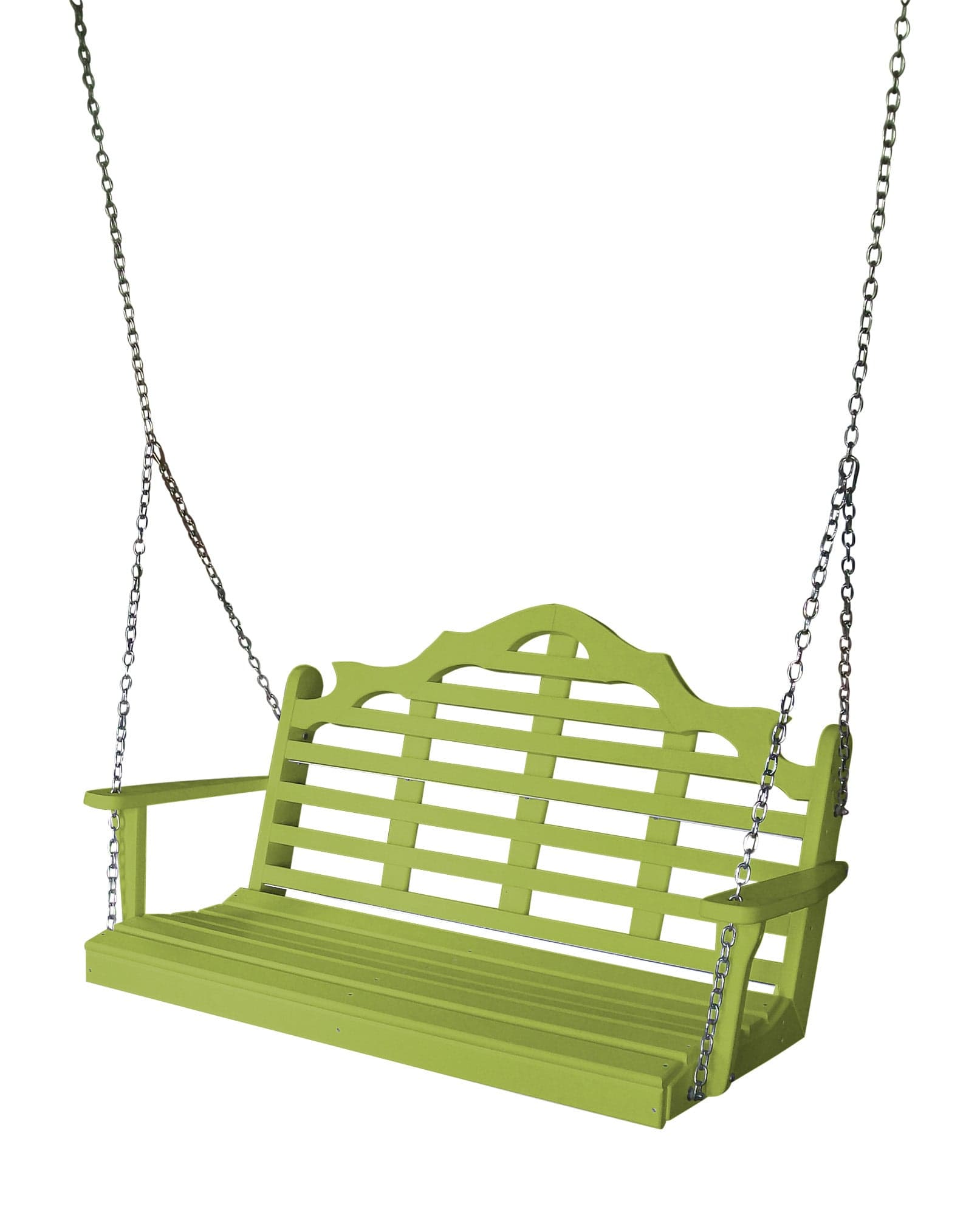 Keystone Amish Co. 4 Foot Milan Recycled Plastic Porch Swing, Tropical Lime