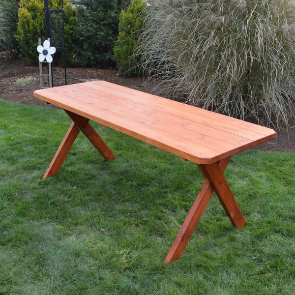 Keystone Amish Co. Spruce Crossleg Outdoor Dining Table