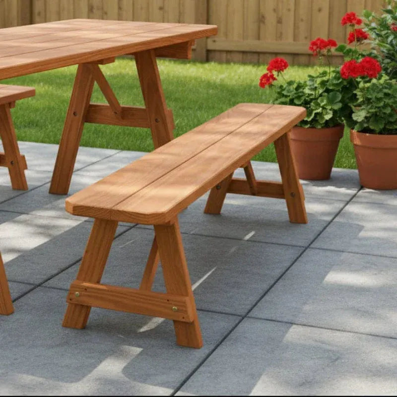 Keystone Amish Co. Wooden Outdoor Dining Bench