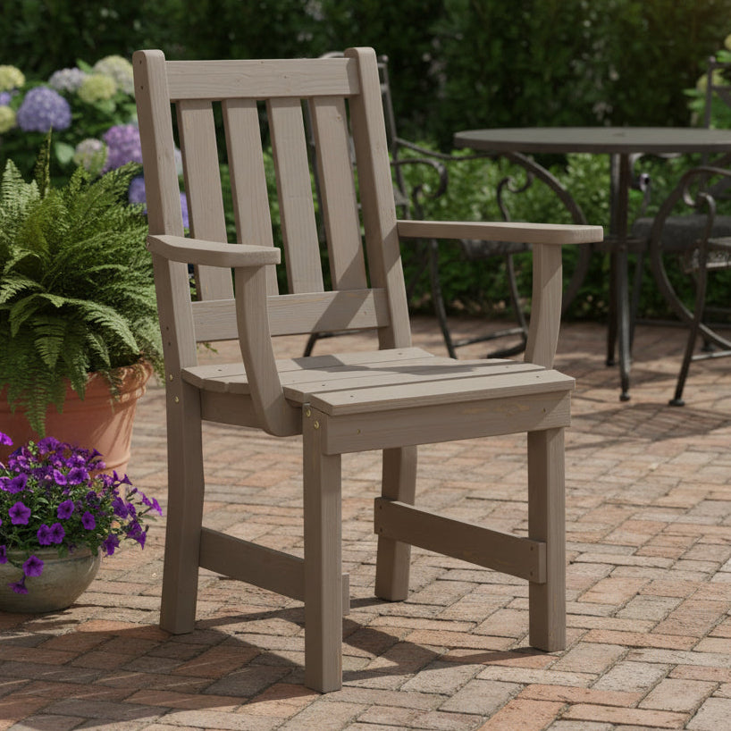 Keystone Amish Co. Spruce Traditional Outdoor Dining Chair with Arms