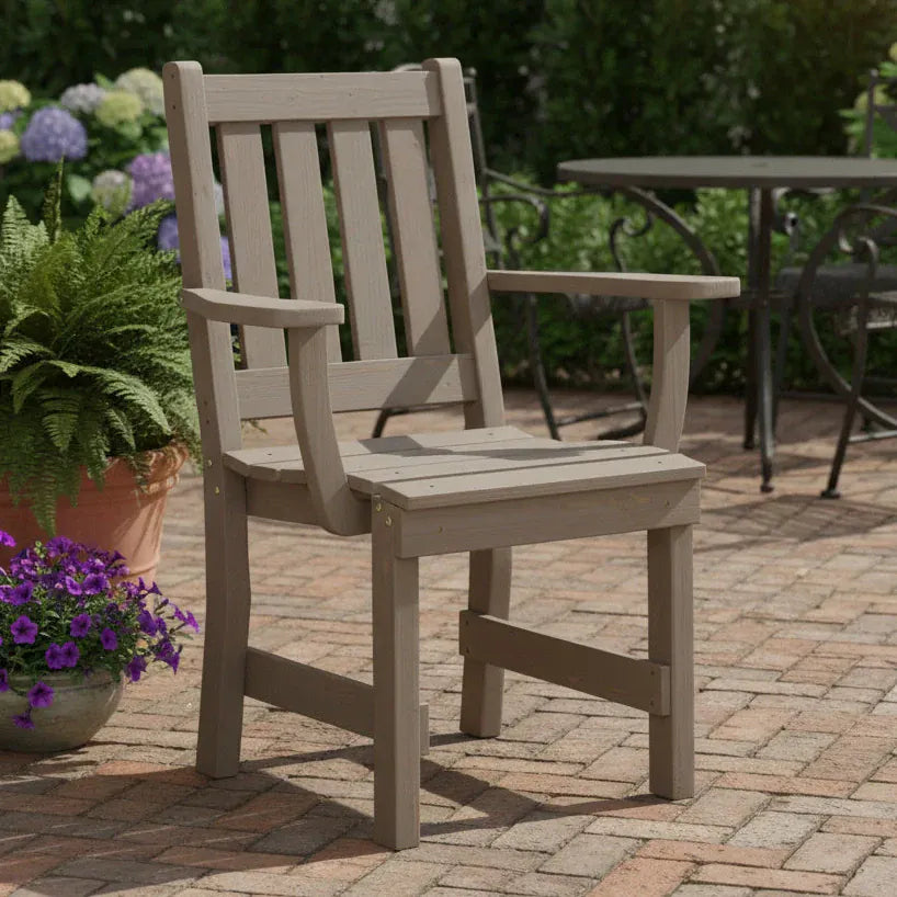 Keystone Amish Co. Spruce Traditional Outdoor Dining Chair with Arms