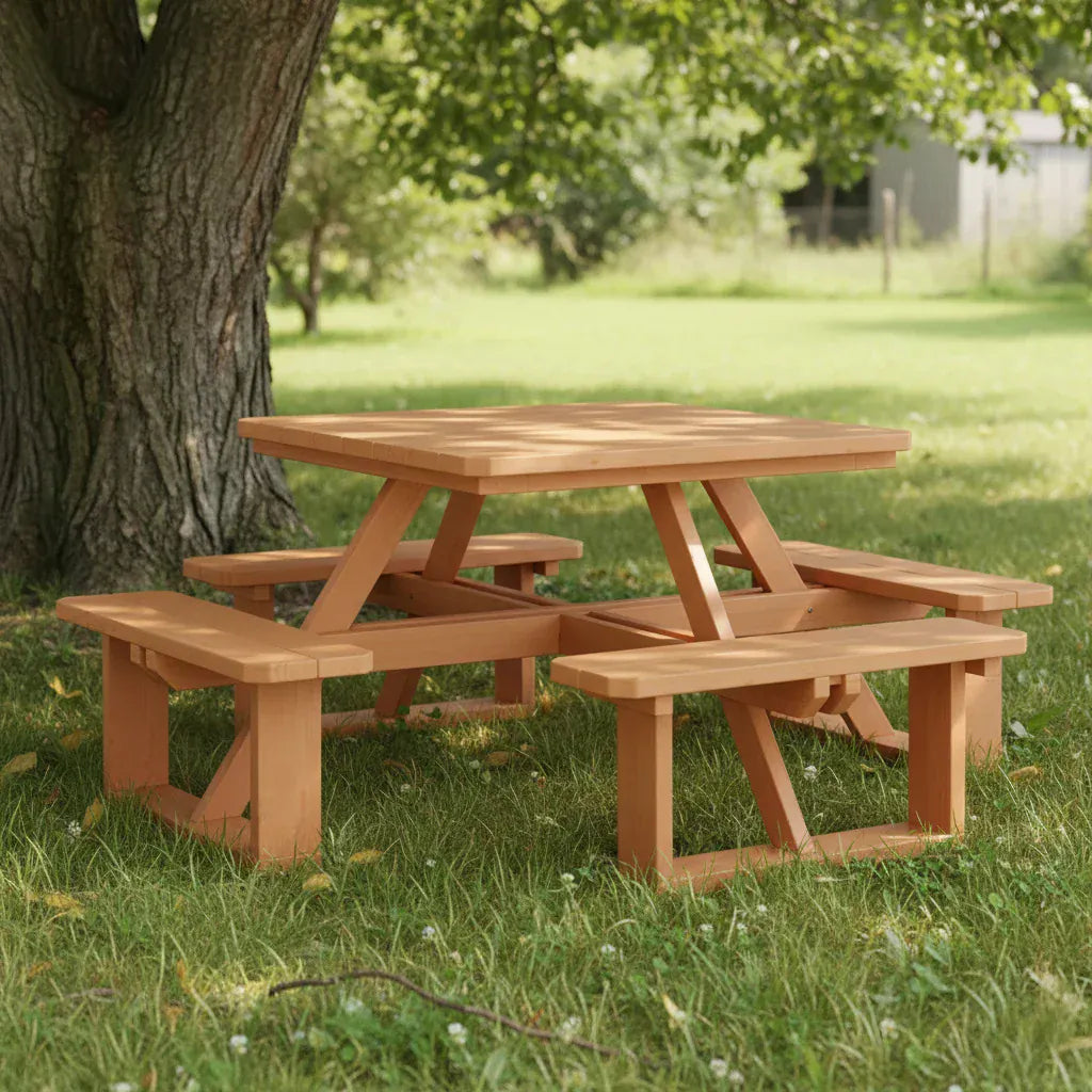Keystone Amish Co. Spruce Square Walk-In Picnic Table