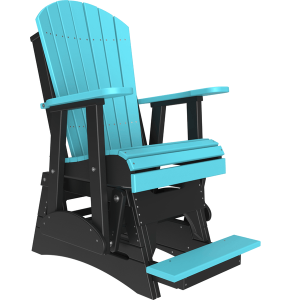 LuxCraft Adirondack Poly Composite Balcony Glider Chair