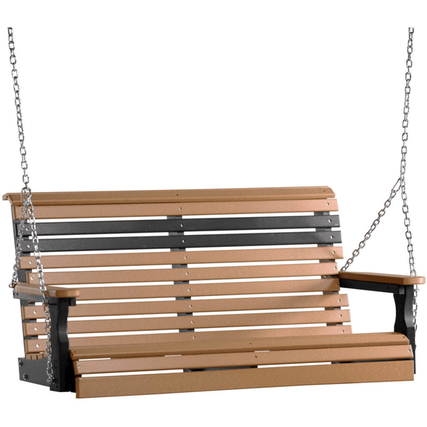 LuxCraft Rollback 4-Foot Poly Composite Porch Swing
