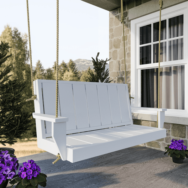 Keystone Amish Co. The Weston Recycled Plastic Porch Swing, without Cupholders