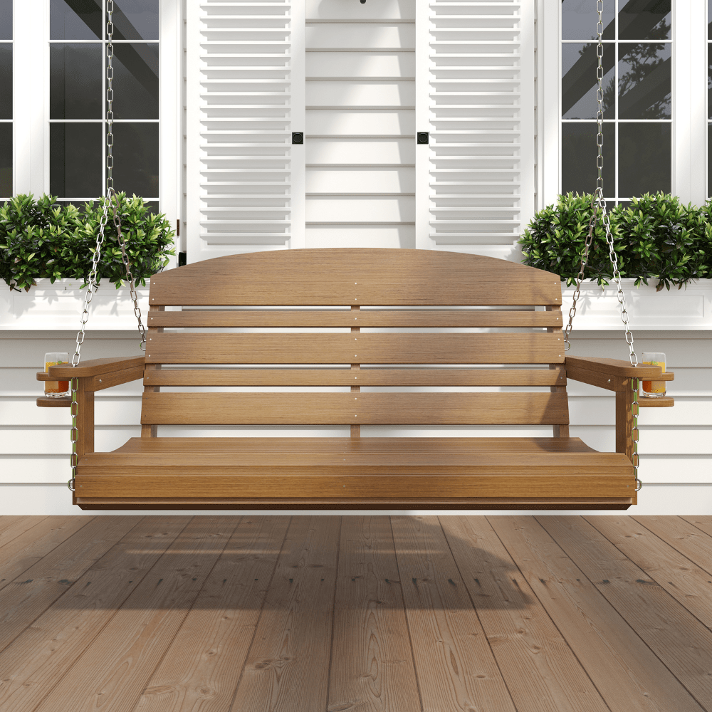 Live Casual Classic Recycled Plastic Porch Swing The Porch Swing Company