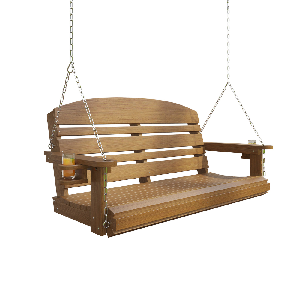 Live Casual Classic Recycled Plastic Porch Swing