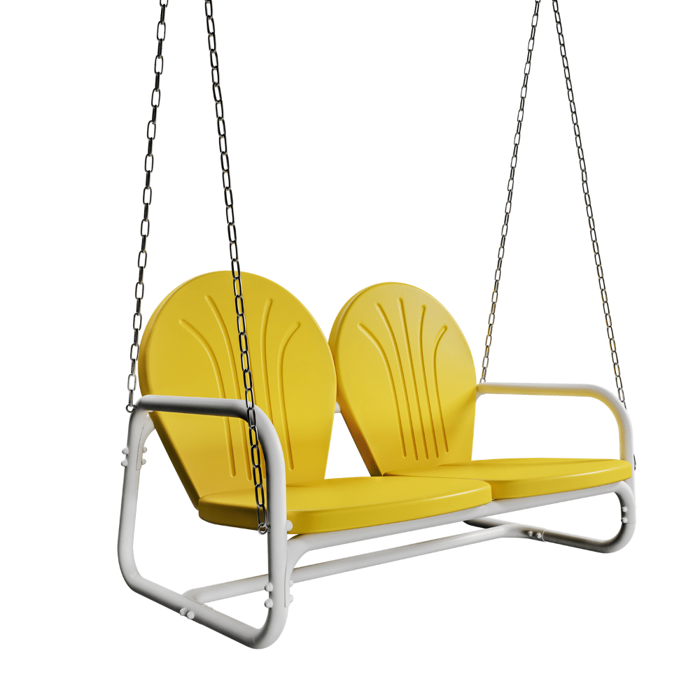 Live Casual Retro Metal Vintage Inspired Porch Swing The Porch Swing