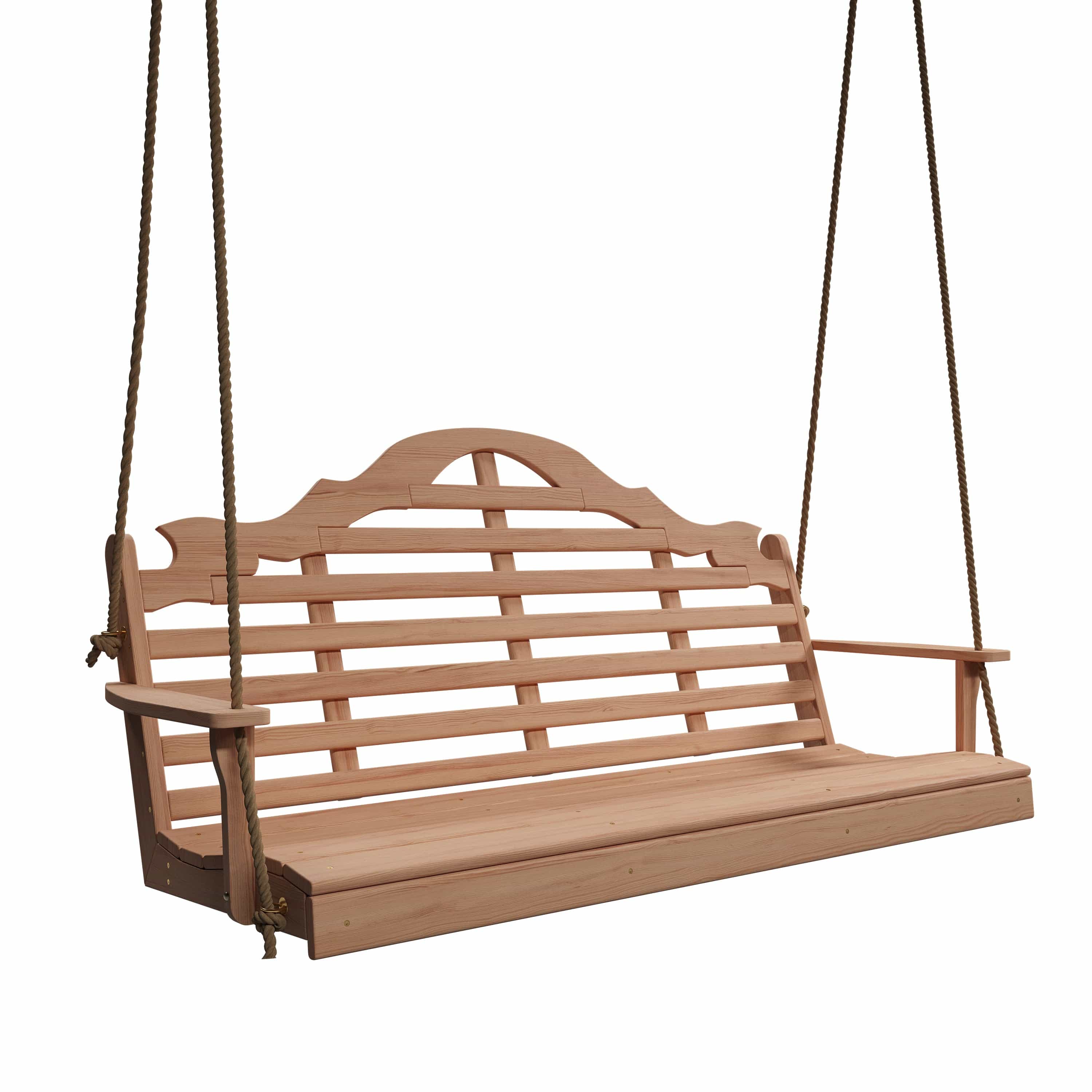 Keystone Amish Co. 4 Foot Milan Red Cedar Porch Swing without Cupholders