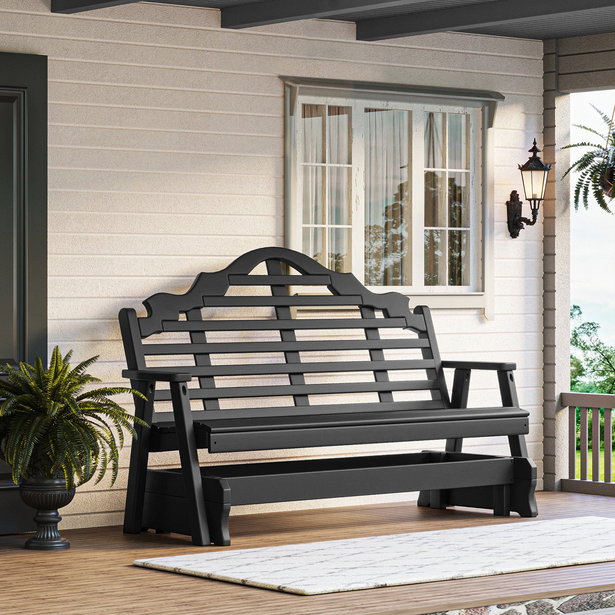 Keystone Amish Co. Milan Poly Composite Porch Glider