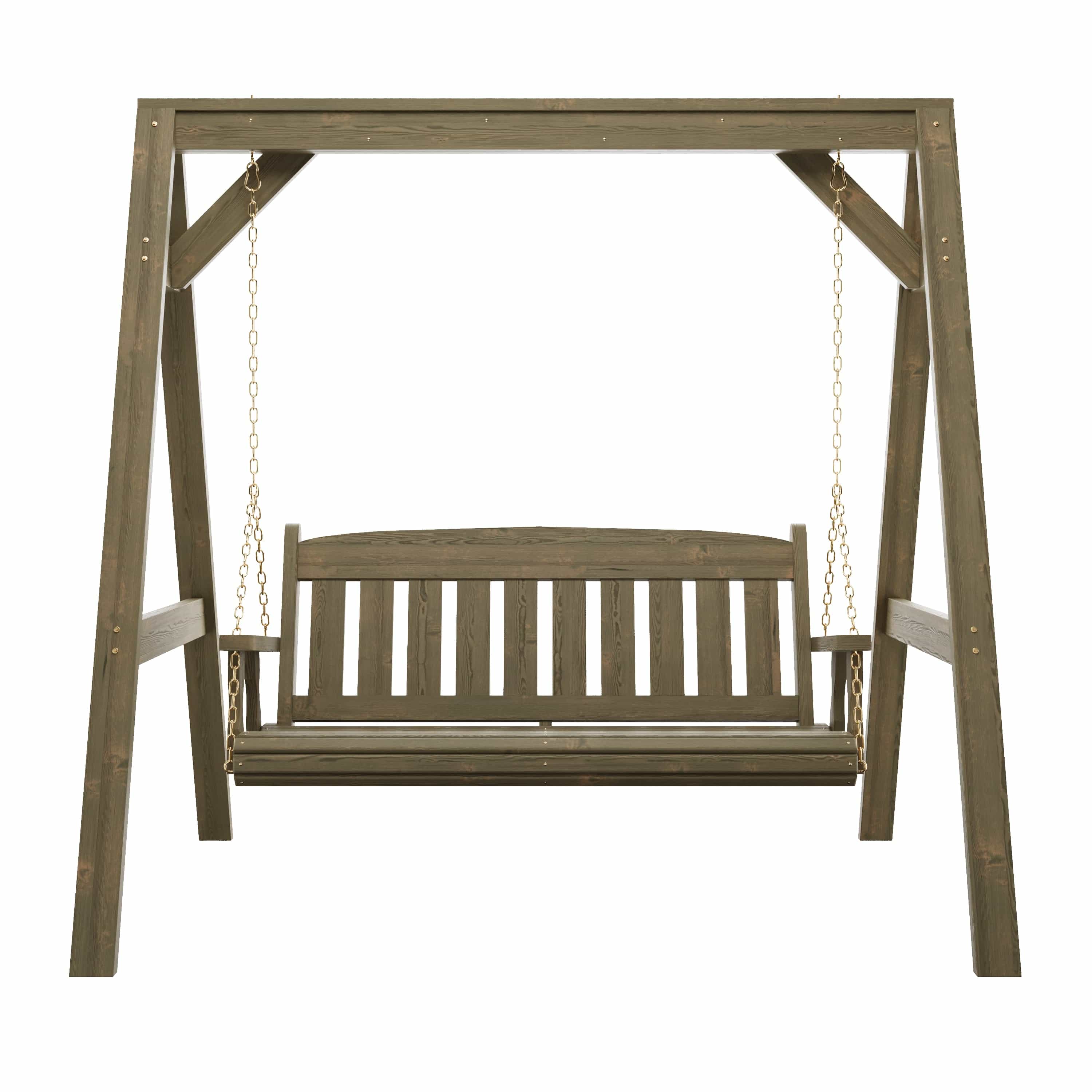 Amish Casual Heavy Duty Mission Swing with A-Frame Stand