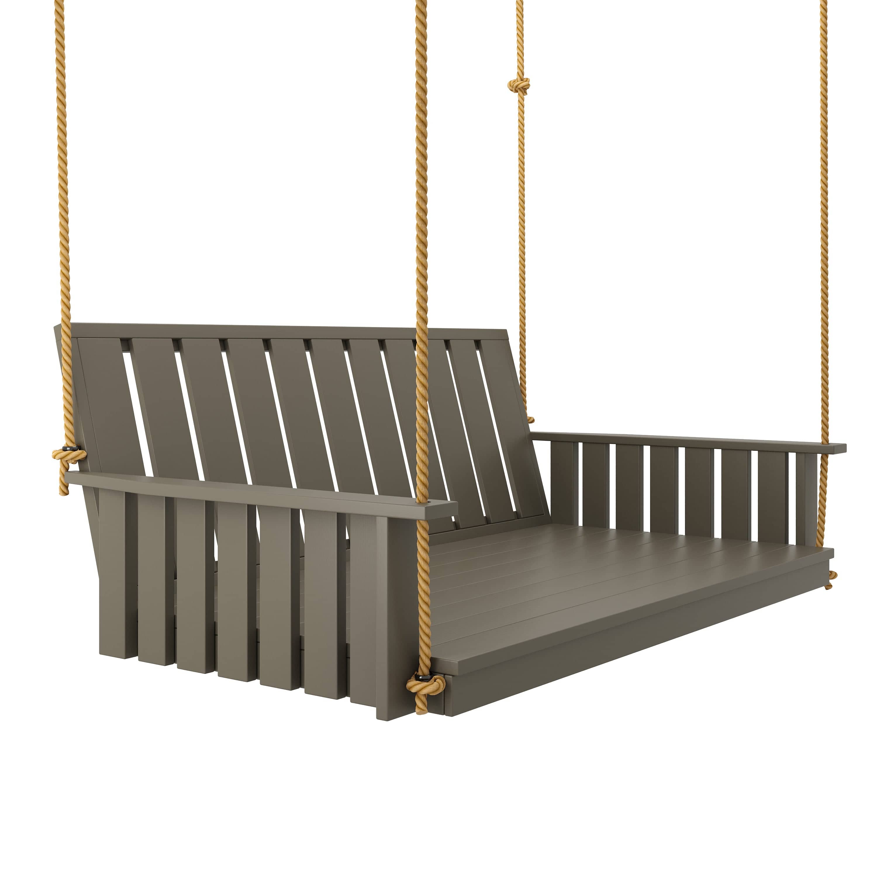 Keystone Amish Co. Twin The Weston Porch Swing Bed, Olive Grey Paint