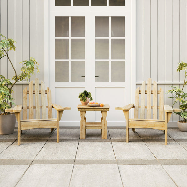 Amish Casual 800 lb Heavy Duty Treated Adirondack Chairs, Set of 2