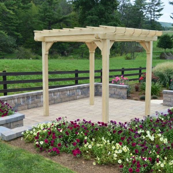 Keystone Amish Co. Pressure Treated Pergola With Swing Hangers