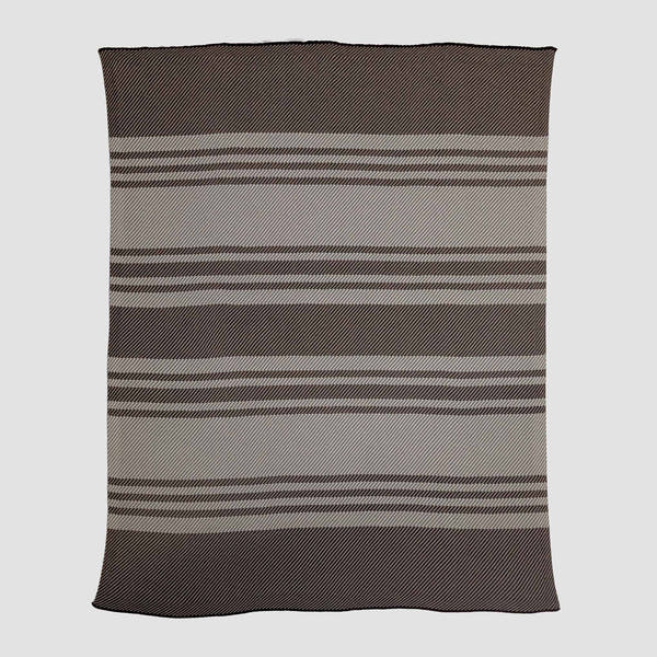 Indoor | Outdoor Sustainable Knit Throw Blanket - Poly Bengal Stripe