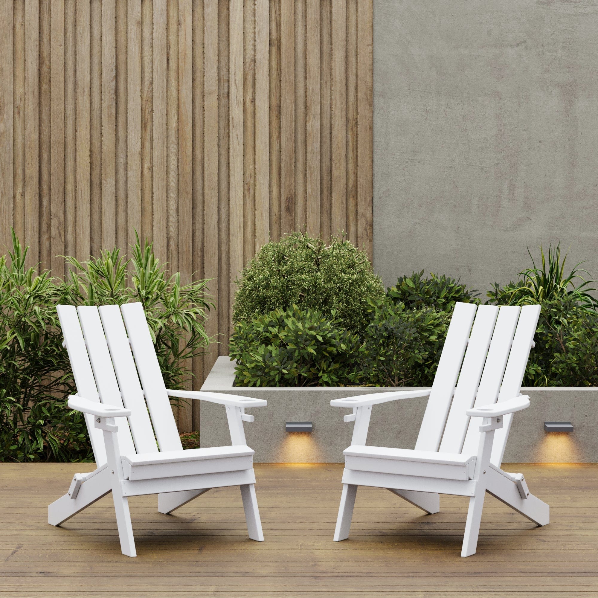 Keystone Amish Co. Modern Poly Lumber Folding Adirondack Chair