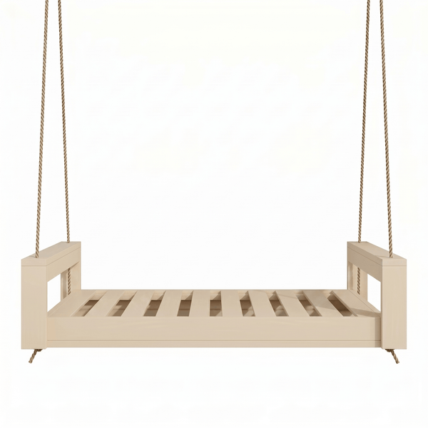 Amish Casual Lancaster Daybed Swing Bed, 6 Ft Relaxed Khaki