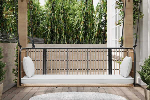 East Green Remy Porch Swing with Cushion