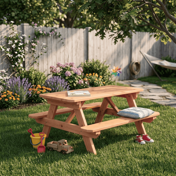Keystone Amish Co. Red Cedar Kid’s Picnic Table