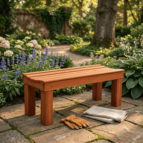 Keystone Amish Co. Red Cedar 4 Foot Courtyard Bench