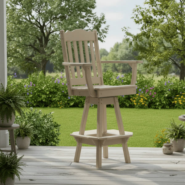 Keystone Amish Co. Royal Poly Swivel Bar Chair