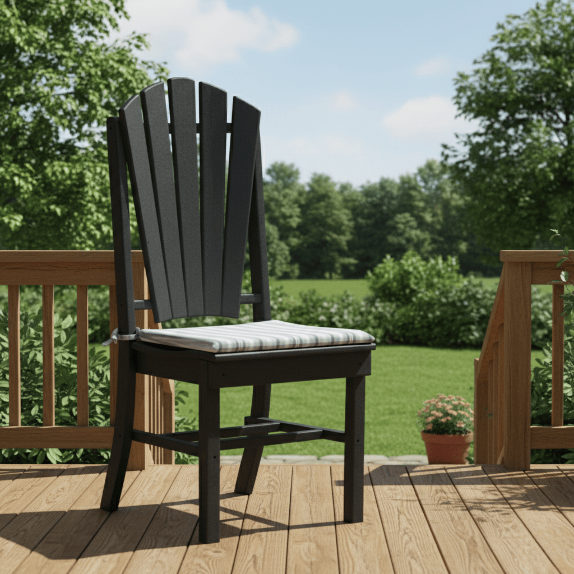 Keystone Amish Co. Sunburst Poly Lumber Outdoor Dining Side Chair