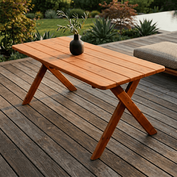 Keystone Amish Co. Red Cedar Crossleg Outdoor Table