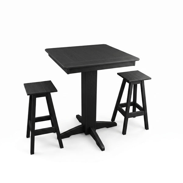Keystone Amish Co. Riley 3-Piece Poly Lumber Bar Dining Set